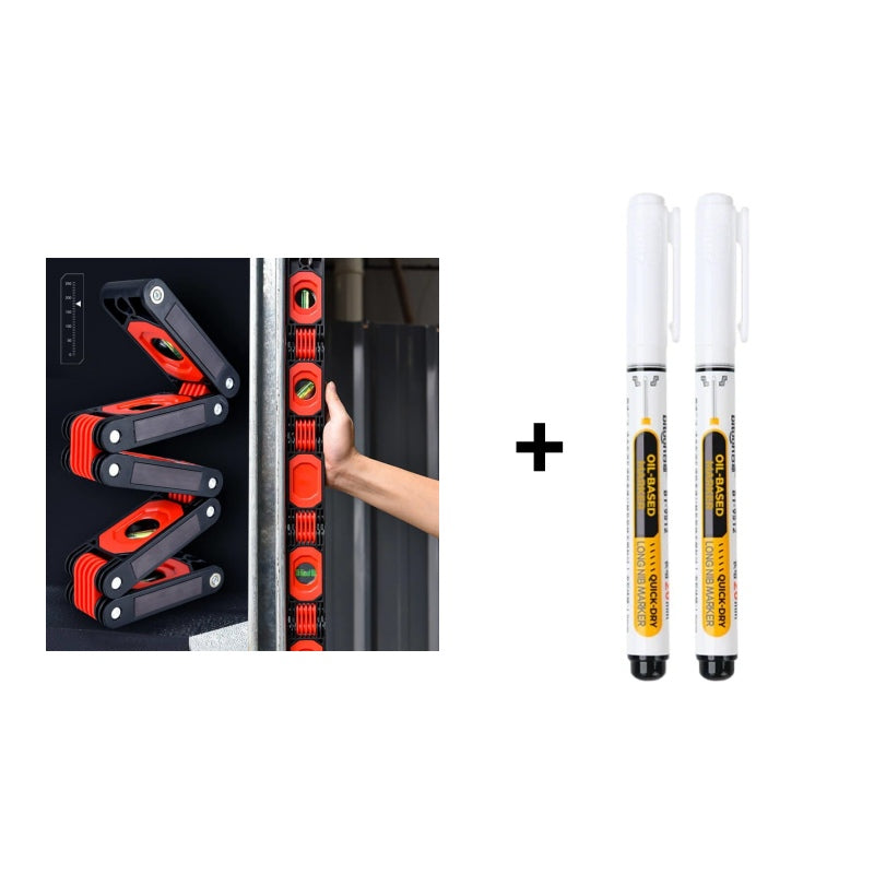 Folding Level Ruler Accurate Level Angle Finder Gauge Folding Extend