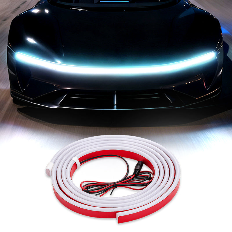 🔥【Dynamic Scan HoodBeam Kit】- 50% OFF! Light up your hood with hypnotic smooth scanning effects! ✨🚗