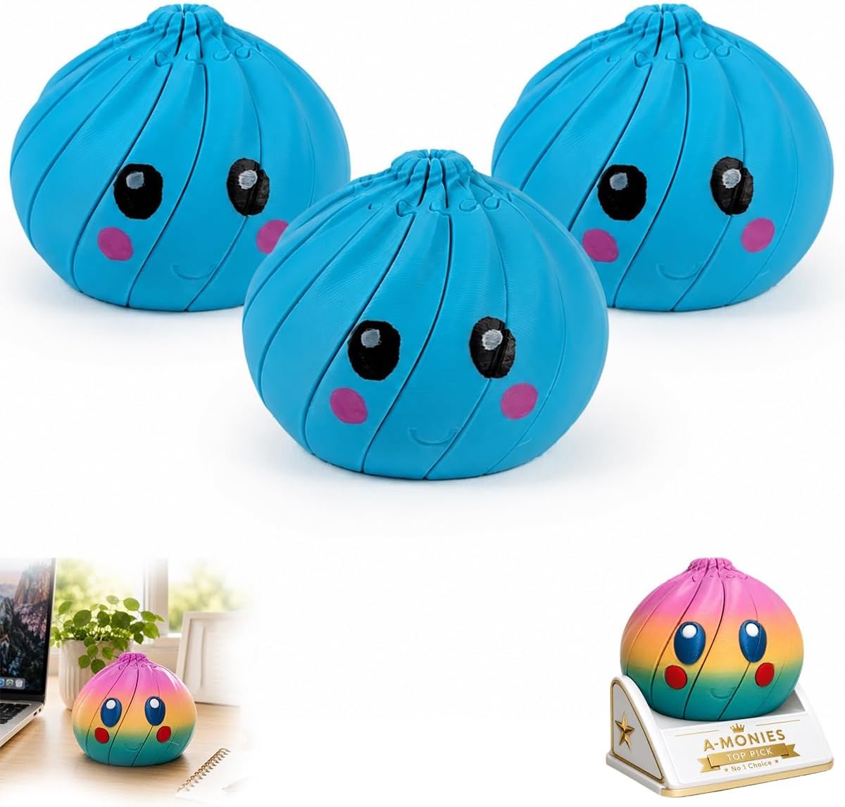 🎁 Hot Sale 50% Off 🦜Dumplings Squishy Rms 3D Printed Dumpling Mystery Box Fidget Toy Mini Blind Surprise Stress Ball Sensory Food Squeeze Novelty Desk Gift Adults Party Favor Classroom Prize Stocking