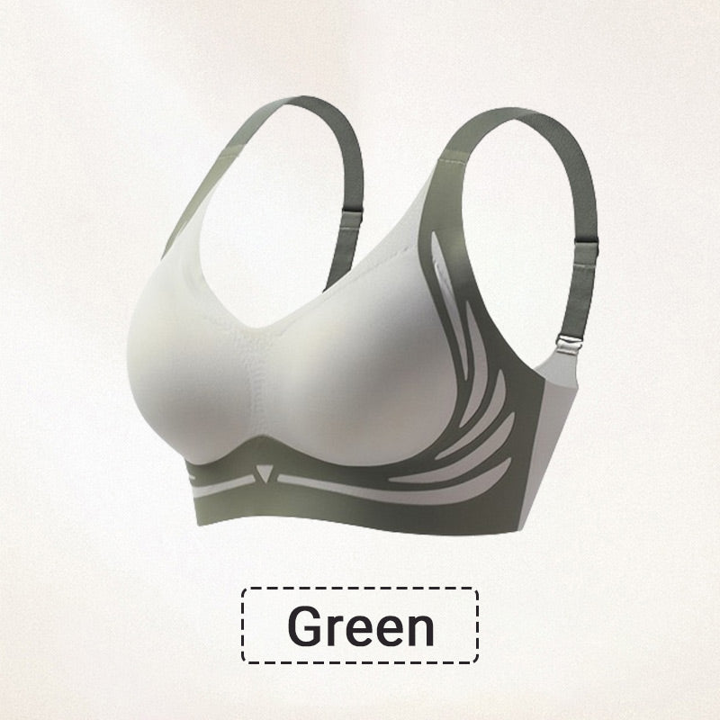 ☁️Zero-Gravity Comfort Bra: Seamless, Side-Control & Airflow Push-Up