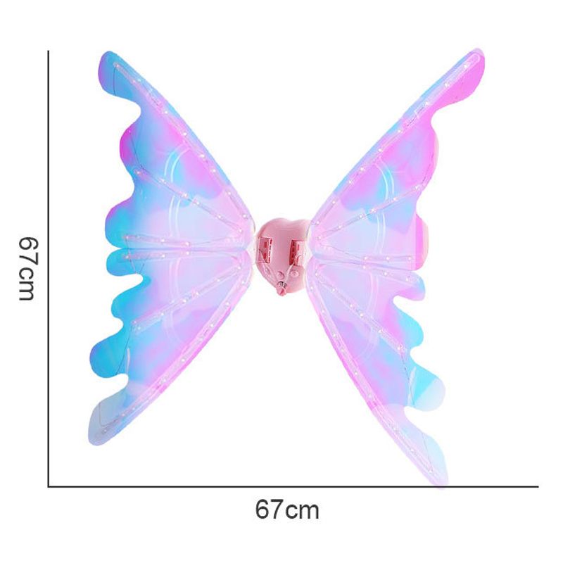 🎄2025 Christmas Hot Sale🎁Rechargeable Electric Fairy Wings with LED Lights and Music🧚♀️