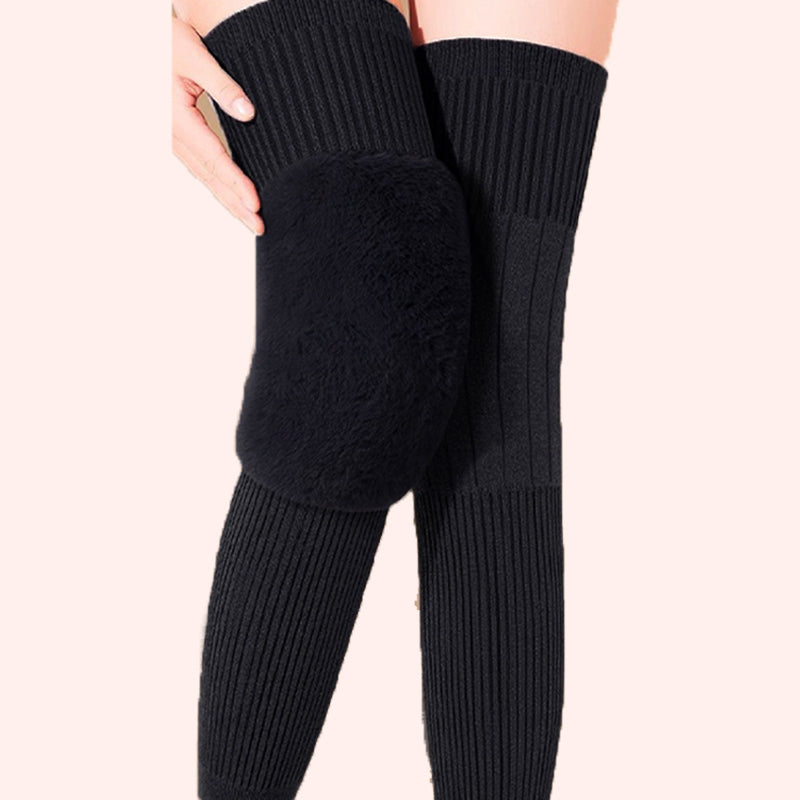 🦵 50% OFF NOW! ✨ Warm Stretch Long Knee Pads - Elastic Thermal Fleece for Outdoor Activities & Joint Support ❤️🔛
