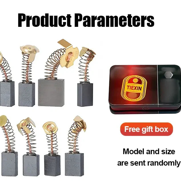 🔧 60% OFF NOW! ⚙️ Carbon Brush Set for Electric Tools – Universal Replacement, Extends Tool Life & Ensures Stable Performance ✨📦