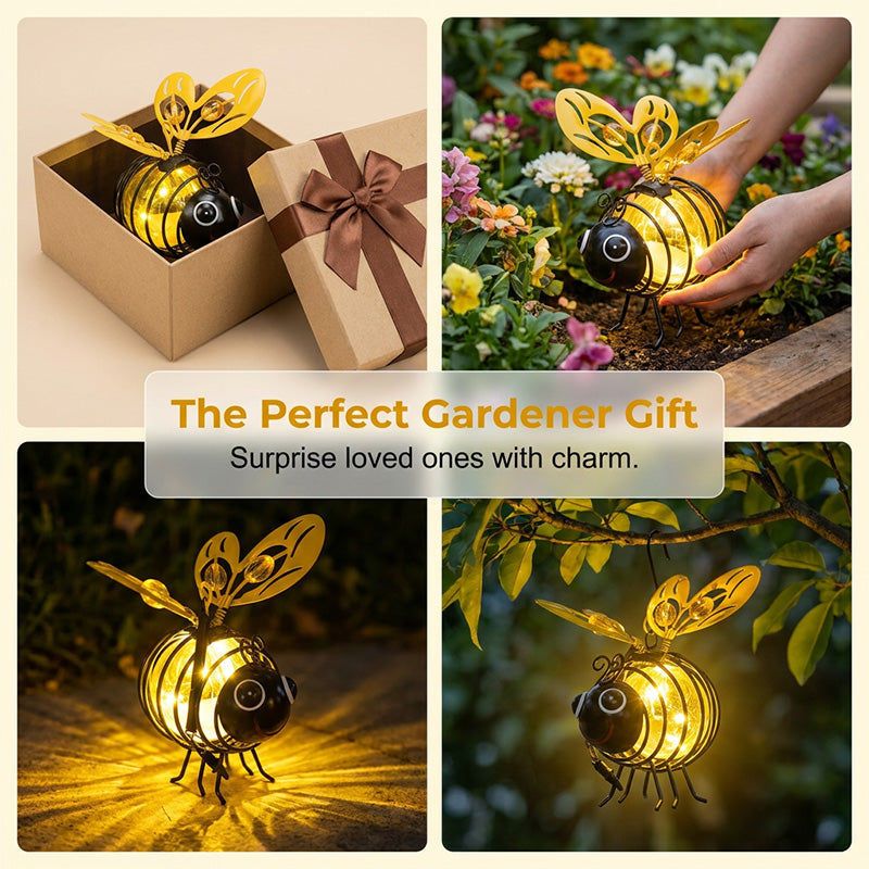 ๐ 50% OFF NOW! โ๏ธ Solar-Powered Hanging Car Light โ Charming Bee Design with Heart-Shaped Wings โ Perfect for the Garden & Car ๐ธ