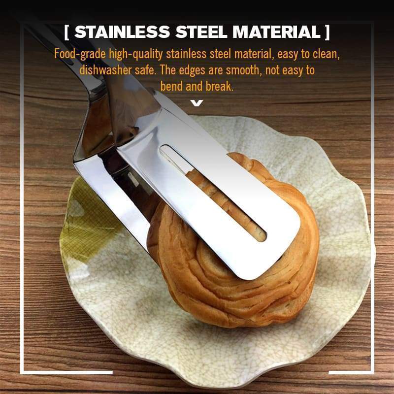 🔥Hot Sale 50% OFF🔥 Stop Dropping Sausages! Stainless BBQ Clamp – Firm Grip, No More Burns 🌭