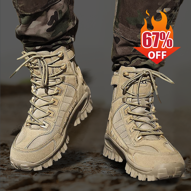 🥾67% OFF LAST DAY! 🔥 Tactical Sports Boots - Waterproof & Non-Slip Grip, Reinforced Toe for Outdoor/Training/Military Use ⚡📦
