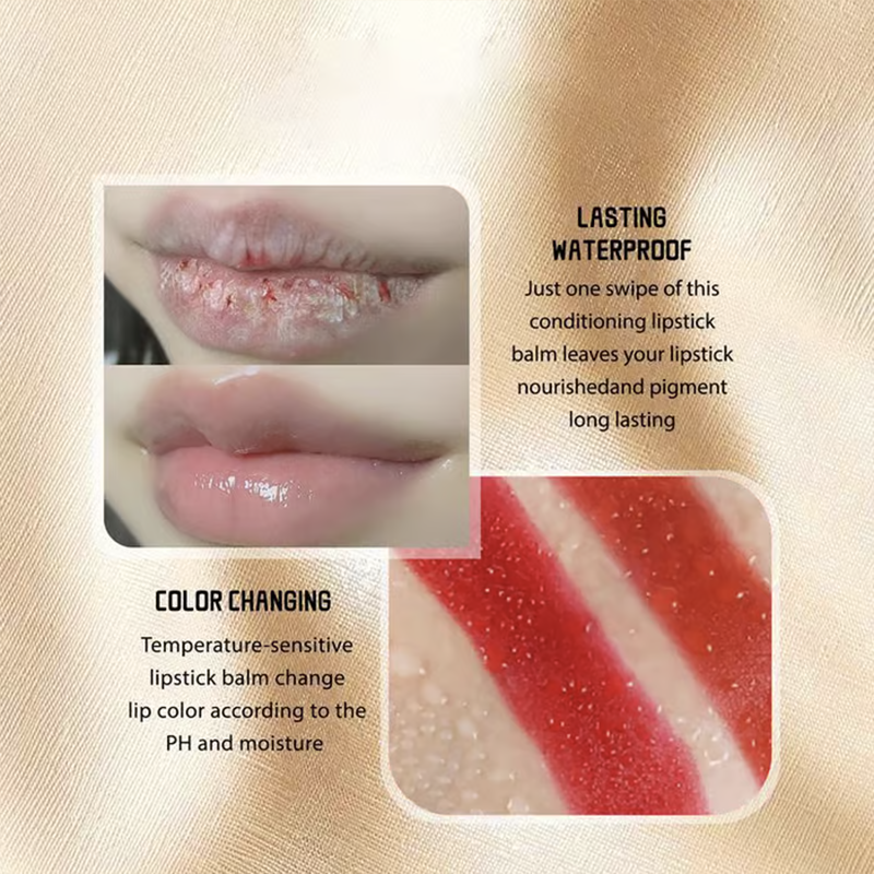⏰ Last Day Promotion!🎁- ✨Transferproof Color-Changing Lipstick💄CrystalClear Color Alchemy 💋 Auto-Tints on Contact!