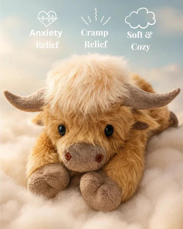 🎁Cute Cartoon Highland Cow Stuffed Toy
