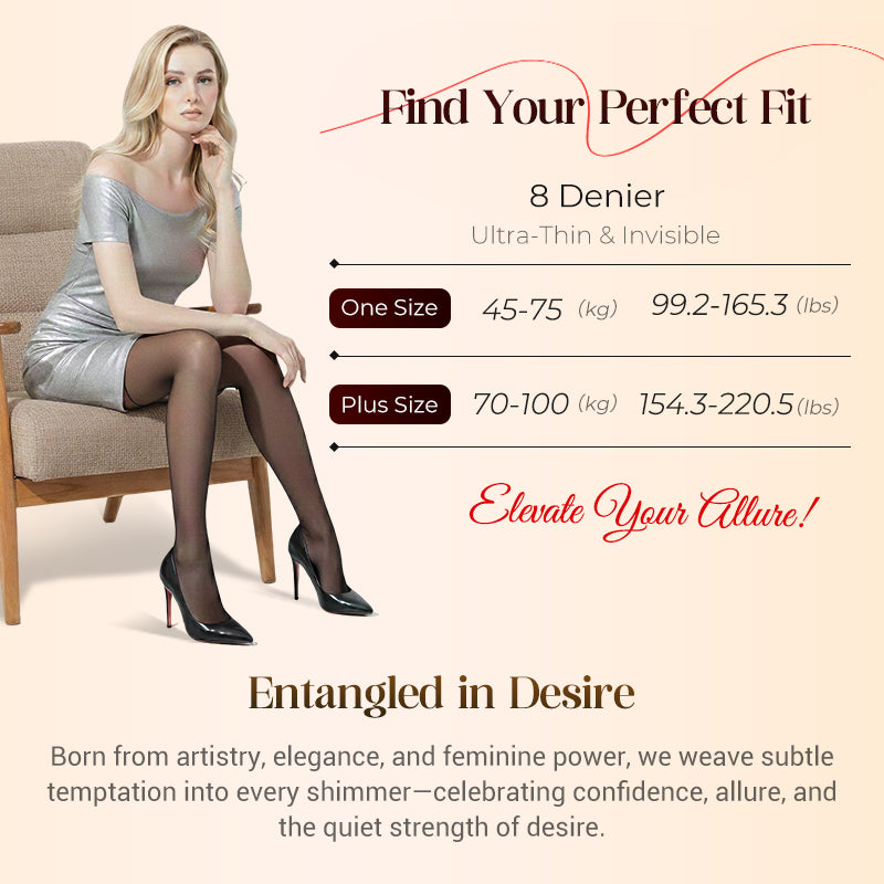 💝 Valentine's Day Special Offer 💝Value Bundle: 8D Oil-Sheen Rose Lace Stockings