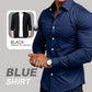 🔥Black-Friday-Mega-Angebot – 50 % Rabatt!🔥Men's Solid Color Lapel Long Sleeve Button-Down Shirts