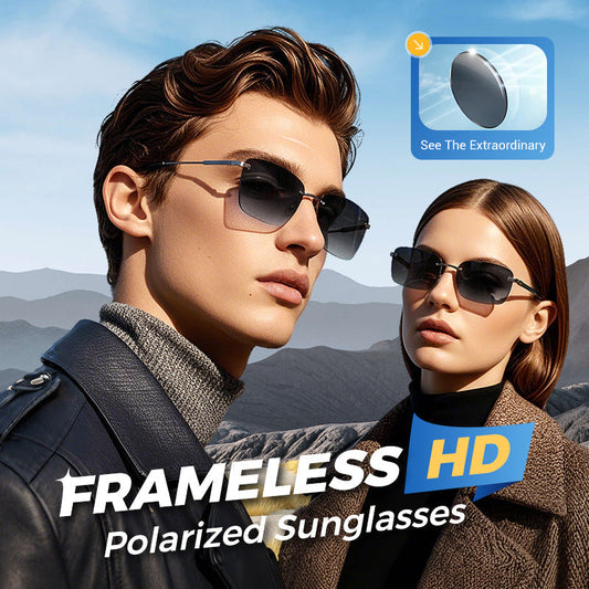 Men's Stylish Frameless High Definition Polarized Sunglasses