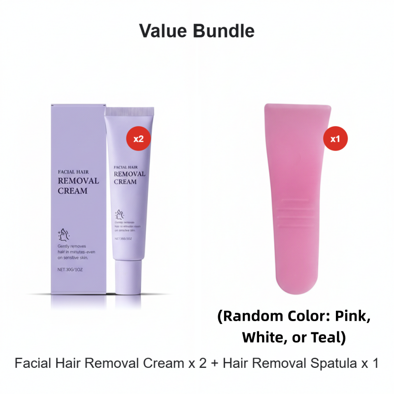 ⏰ Now only 50% off!🔥Buy 1 Get 1 Free🔥Gentle and Painless Facial Hair Removal Cream