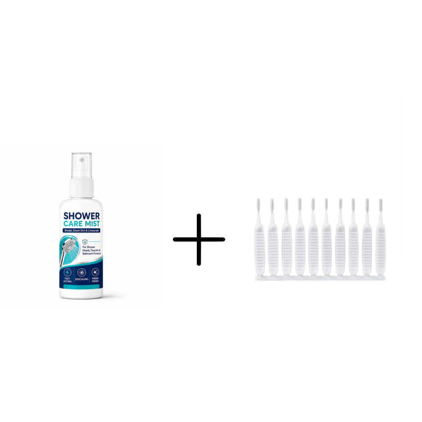 🚿✨Fast-Acting Shower Limescale Remover Spray – Dissolves stubborn mineral deposits & hard water stains. Restores water flow & shine – just spray & wipe! 🧼💪