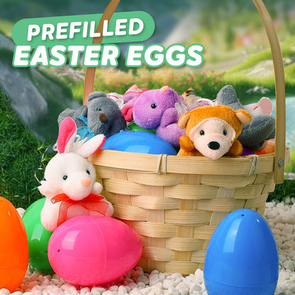 📢📢50% OFF !!!⏰Pre-filled Easter Eggs with Stuffed Animal Toys