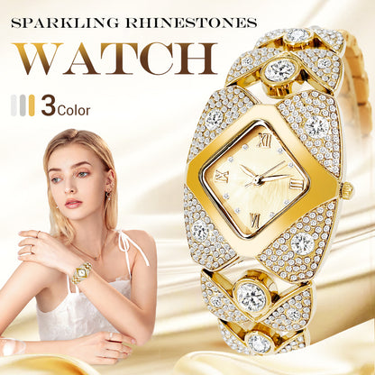 Flash Sale: Get 70% Off Now! 🚨 💥Women's Retro Quartz Watch with Sparkling Rhinestones（The more you buy, the higher the discount）