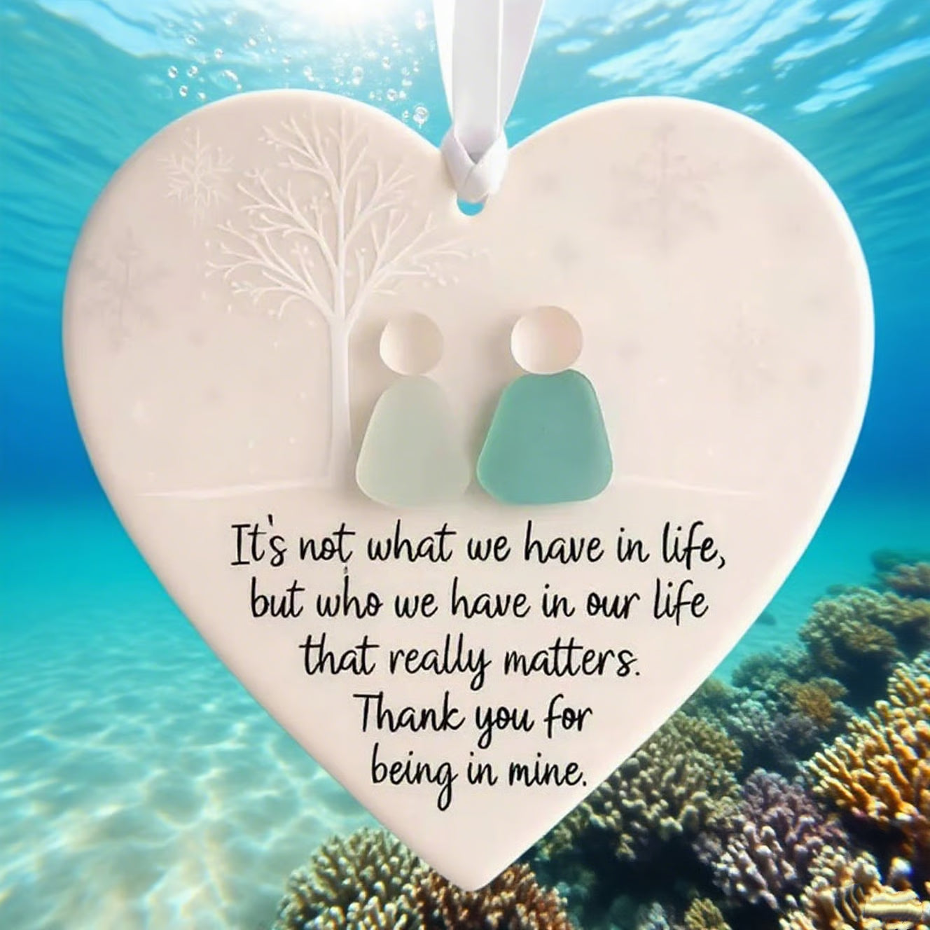 ⏳LAST DAY SALE 70% OFF!⏰Heart-Shaped Sea Glass Friendship Decor🌊✨ Shaped by Nature & Crafted by Hand💝