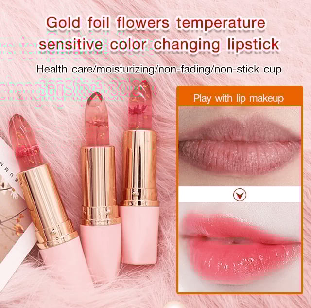 💥Christmas Sale 49% OFF💋Crystal Jelly Flower Color Changing Lipstick💄