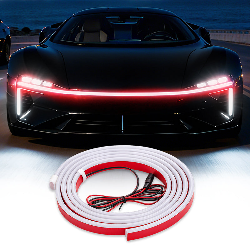 🔥【Dynamic Scan HoodBeam Kit】- 50% OFF! Light up your hood with hypnotic smooth scanning effects! ✨🚗