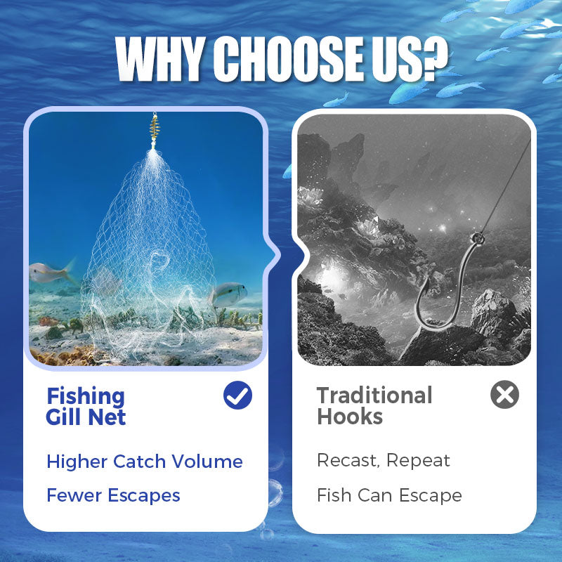 🔥2025 Hot Sale 49% Off🔥Fishing Gill Net with Spring Bait Trap