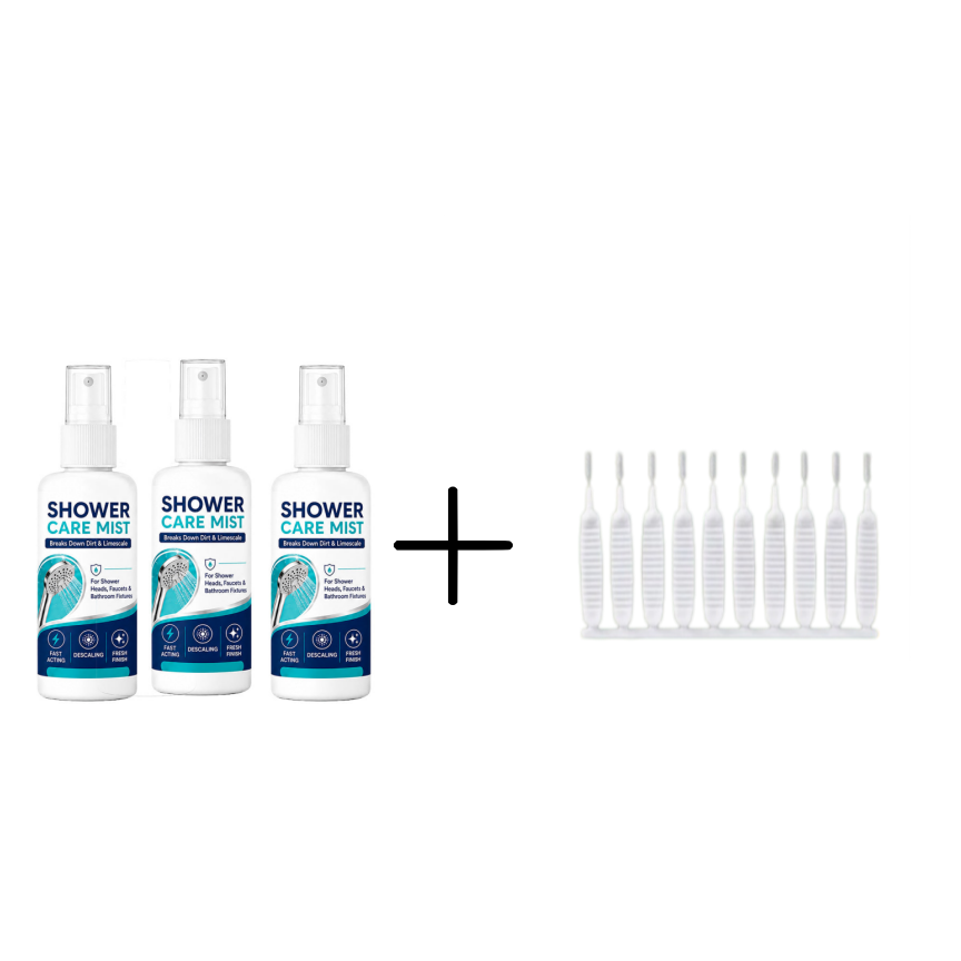 🚿✨Fast-Acting Shower Limescale Remover Spray – Dissolves stubborn mineral deposits & hard water stains. Restores water flow & shine – just spray & wipe! 🧼💪