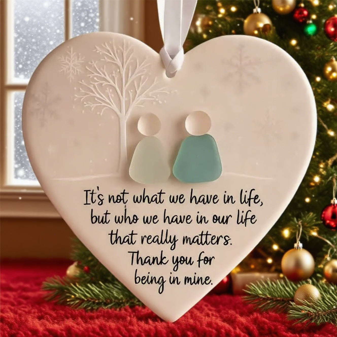 ⏳LAST DAY SALE 70% OFF!⏰Heart-Shaped Sea Glass Friendship Decor🌊✨ Shaped by Nature & Crafted by Hand💝