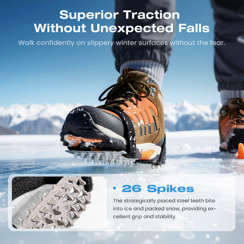Durable Anti-Slip Ice Cleats Set for Shoes