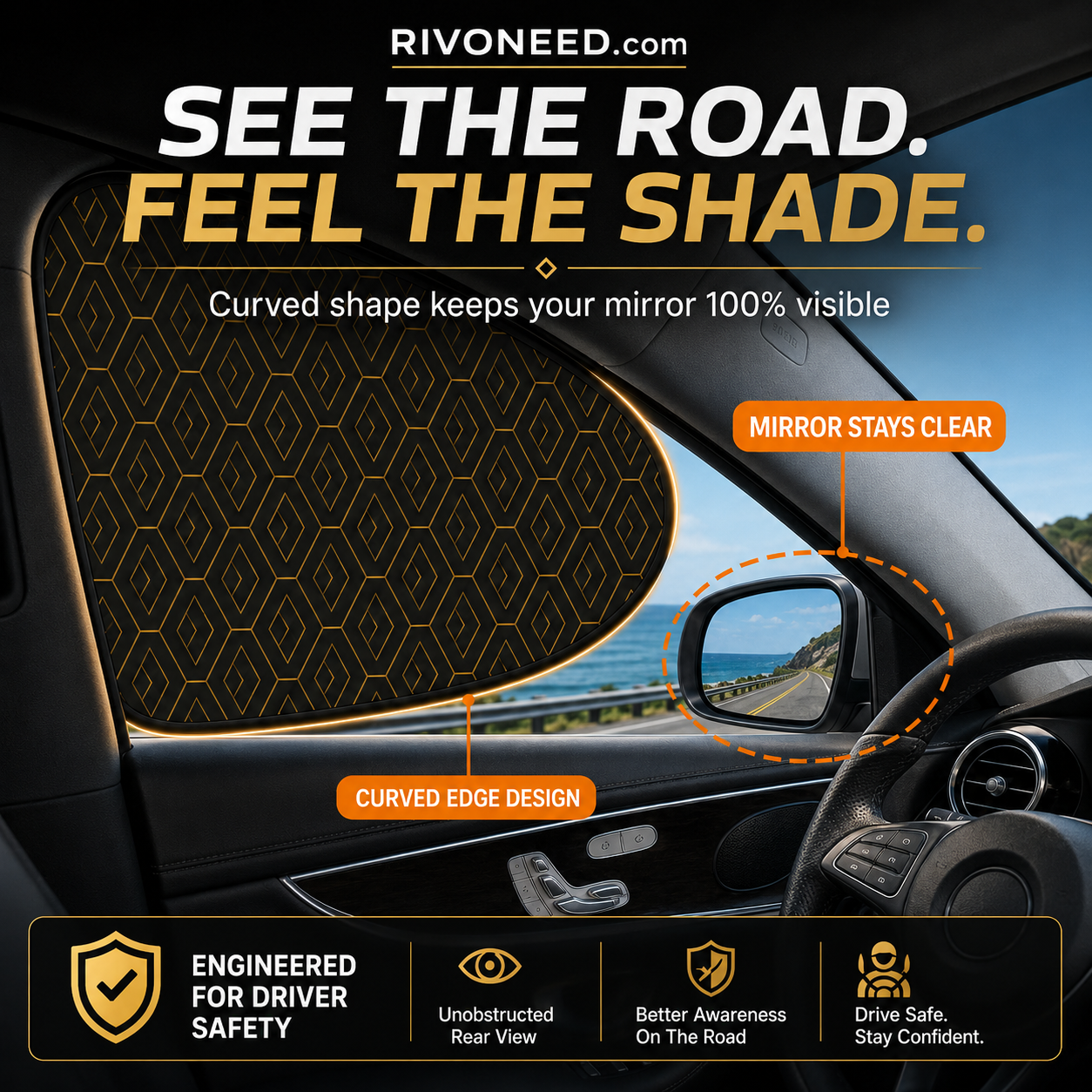 🏆 Last Day Special Price £8.99 ! ⏰Universal Car Side Window Sun Shades
