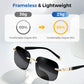 Men's Stylish Frameless High Definition Polarized Sunglasses