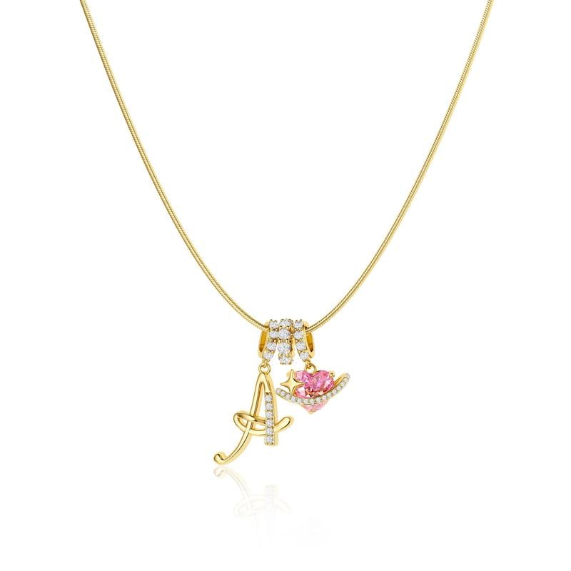 💖 LAST DAY – 57% OFF ✨ 3-Layer Initial Pendant Necklaces A-Z 🎀 | Personalised & Elegant