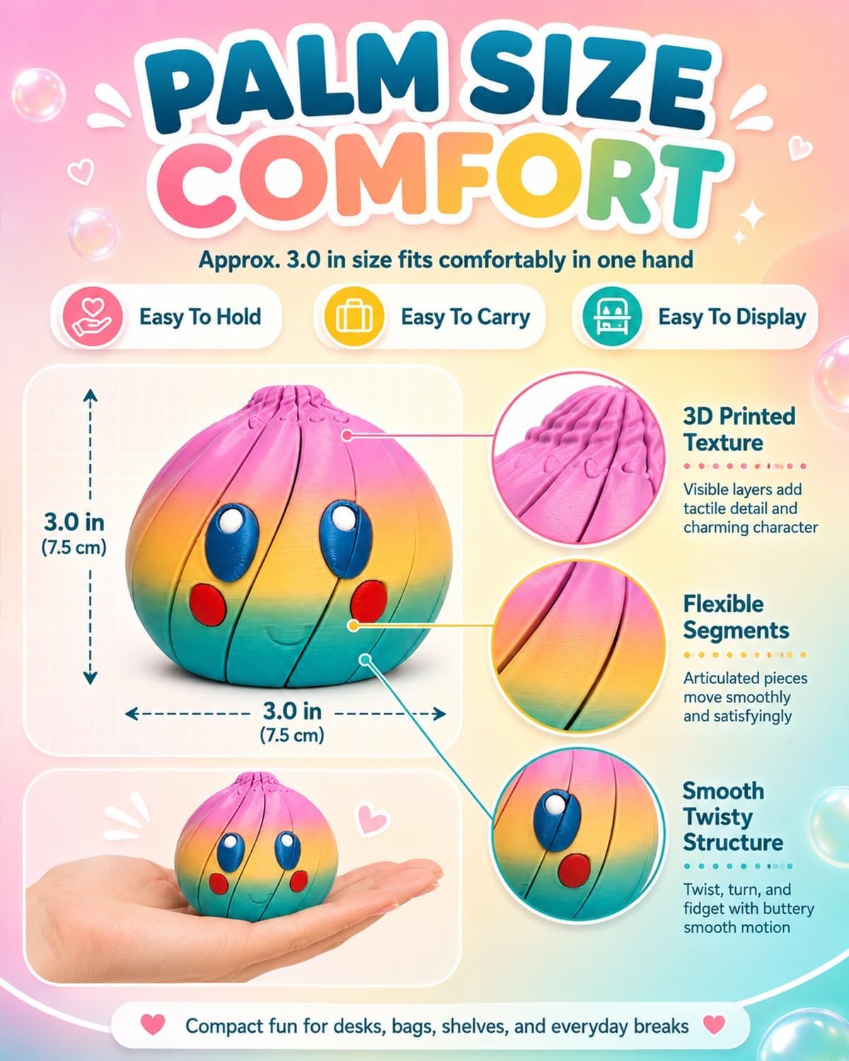🎁 Hot Sale—50% Off 🦜Dumplings Squishy Rms 3D Printed Dumpling Mystery Box Fidget Toy Mini Blind Surprise Stress Ball Sensory Food Squeeze Novelty Desk Gift Adults Party Favor Classroom Prize Stocking