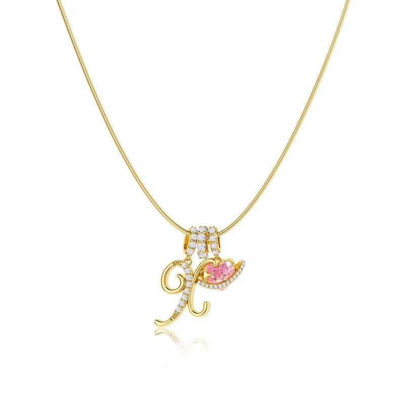 💖 LAST DAY – 57% OFF ✨ 3-Layer Initial Pendant Necklaces A-Z 🎀 | Personalised & Elegant