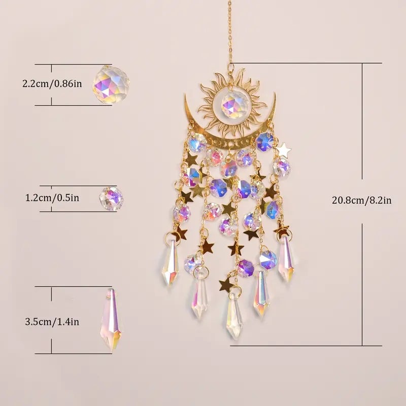 🔥Big Sale-60% Off🌈Crystal Sun Catcher, lndoor Outdoor Decor for Window Bedroom Courtyard Garden☪️