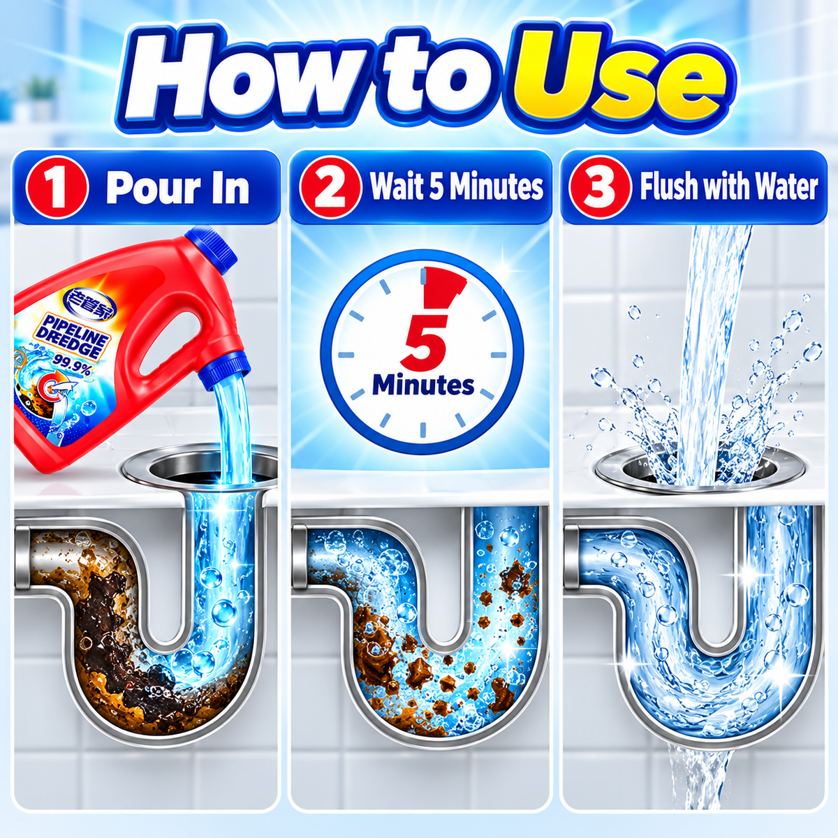🧼🚿Drain Clog Remover and Cleaner 💶 Fast & Effective Against Blockages✨