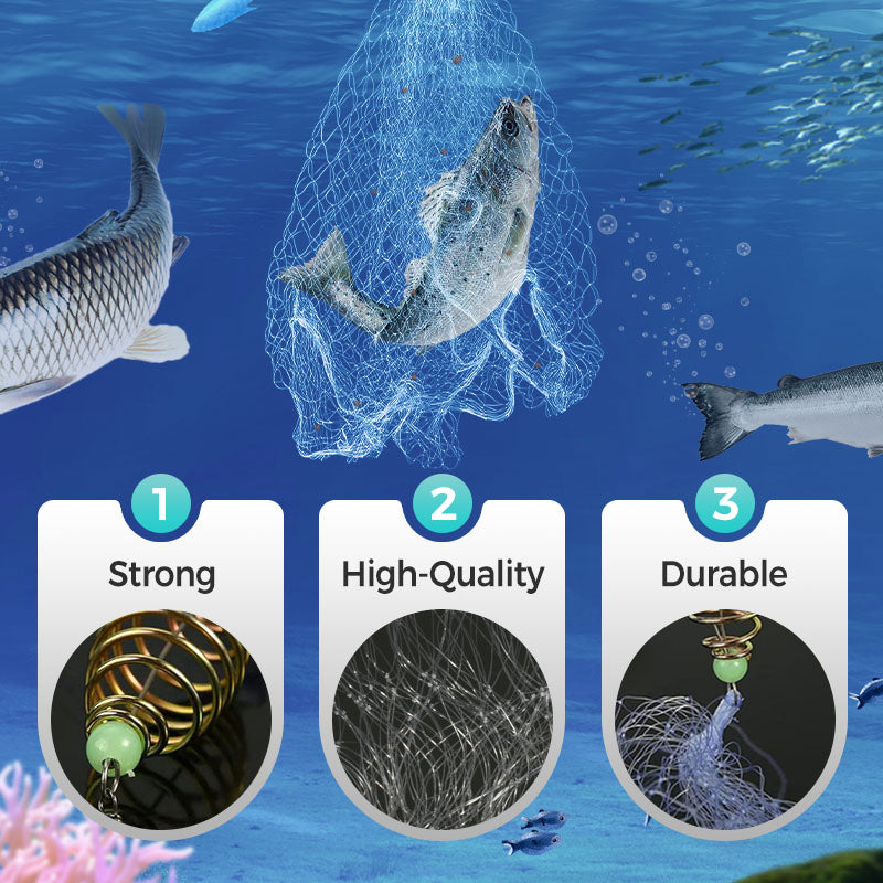 🔥2025 Hot Sale 49% Off🔥Fishing Gill Net with Spring Bait Trap