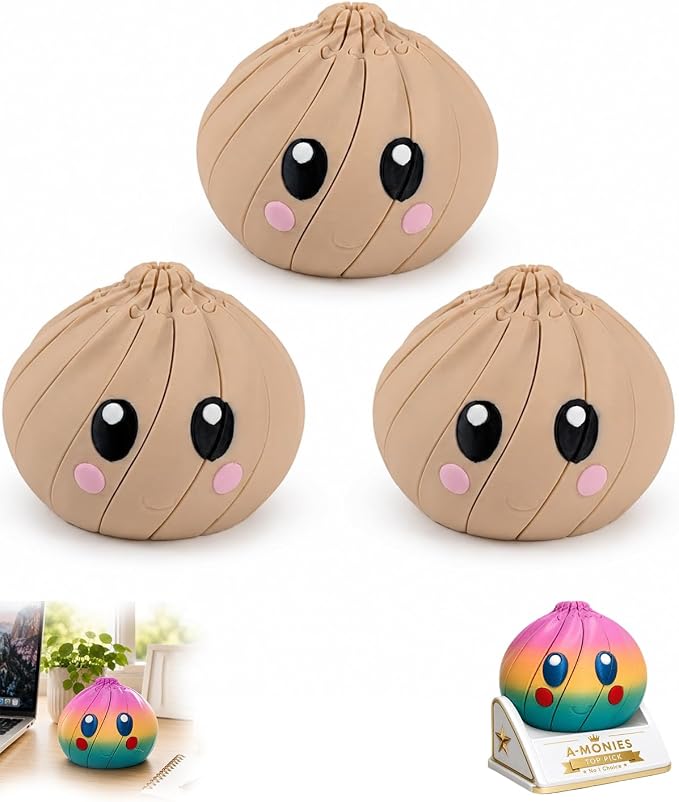🎁 Hot Sale—50% Off 🦜Dumplings Squishy Rms 3D Printed Dumpling Mystery Box Fidget Toy Mini Blind Surprise Stress Ball Sensory Food Squeeze Novelty Desk Gift Adults Party Favor Classroom Prize Stocking