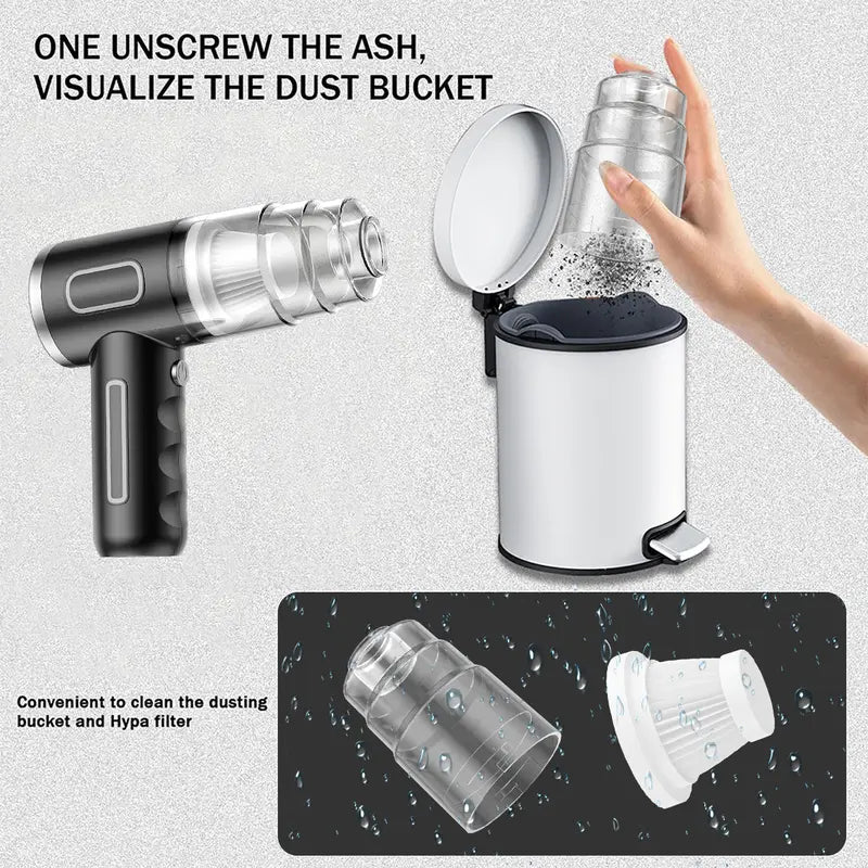 Handheld wireless car vacuum cleaner