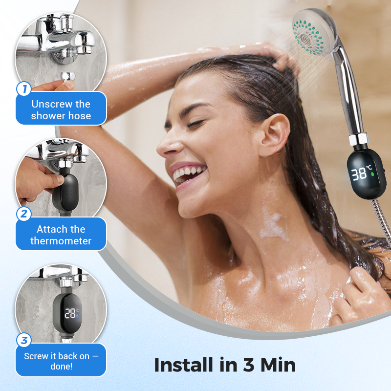 🔥Last day special, 50% off🔥 🌡️Shower Thermometer - Instant Digital Display, Waterproof & Easy Install for Safe Bathing 👶📦