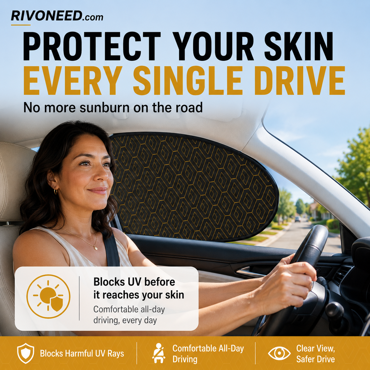 🏆 Last Day Special Price £8.99 ! ⏰Universal Car Side Window Sun Shades