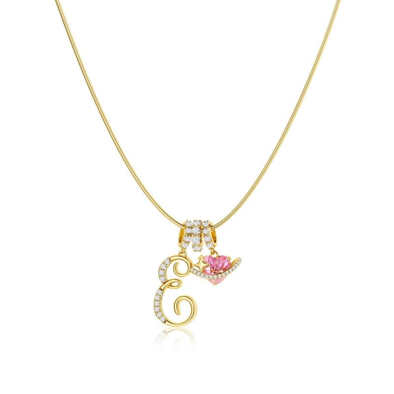 💖 LAST DAY – 57% OFF ✨ 3-Layer Initial Pendant Necklaces A-Z 🎀 | Personalised & Elegant