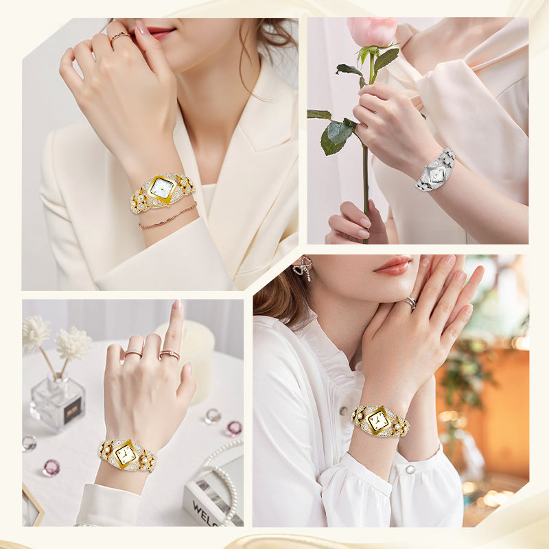 Flash Sale: Get 70% Off Now! 🚨 💥Women's Retro Quartz Watch with Sparkling Rhinestones（The more you buy, the higher the discount）