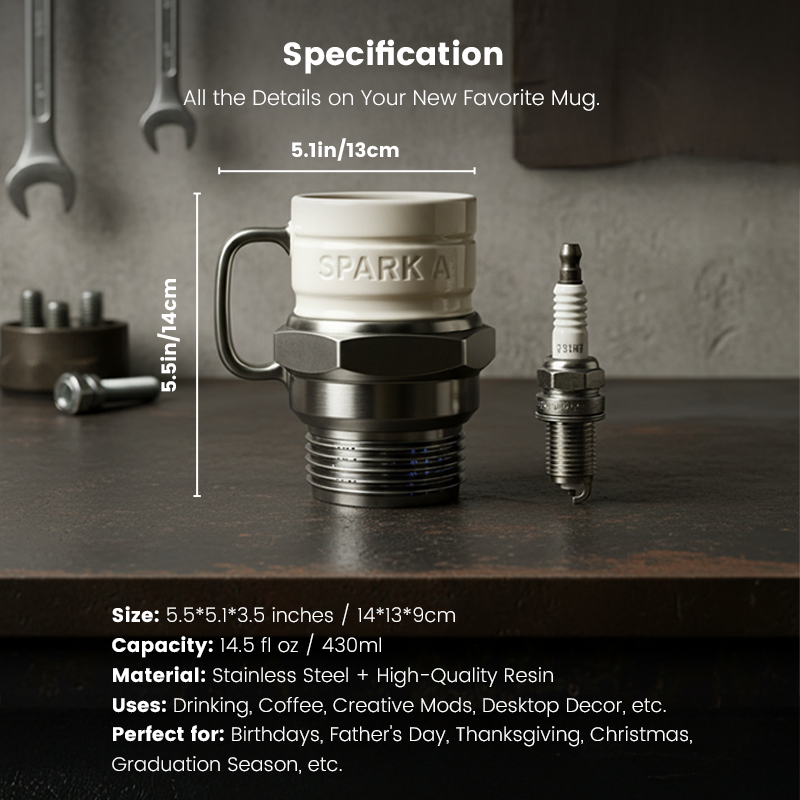 🎁🎄Christmas Sale 50% OFF💝Creative Spark Plug Mug