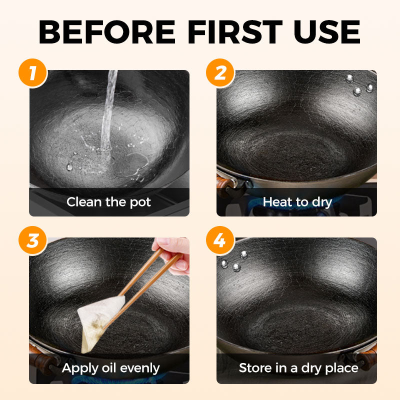 ⏳Time-limited Special⌛Uncoated Thick Iron Pot