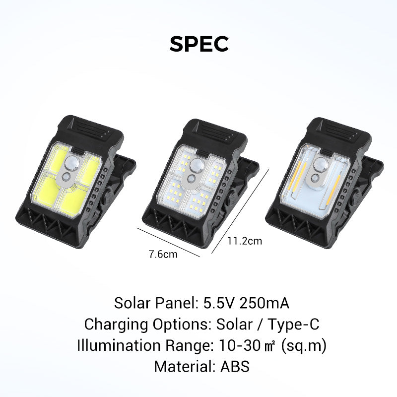 🌿 Solar clip light with motion sensor – 🔥Buy 2 now, get 1 free! Perfect for gardens, balconies, and patios! 🏡✨