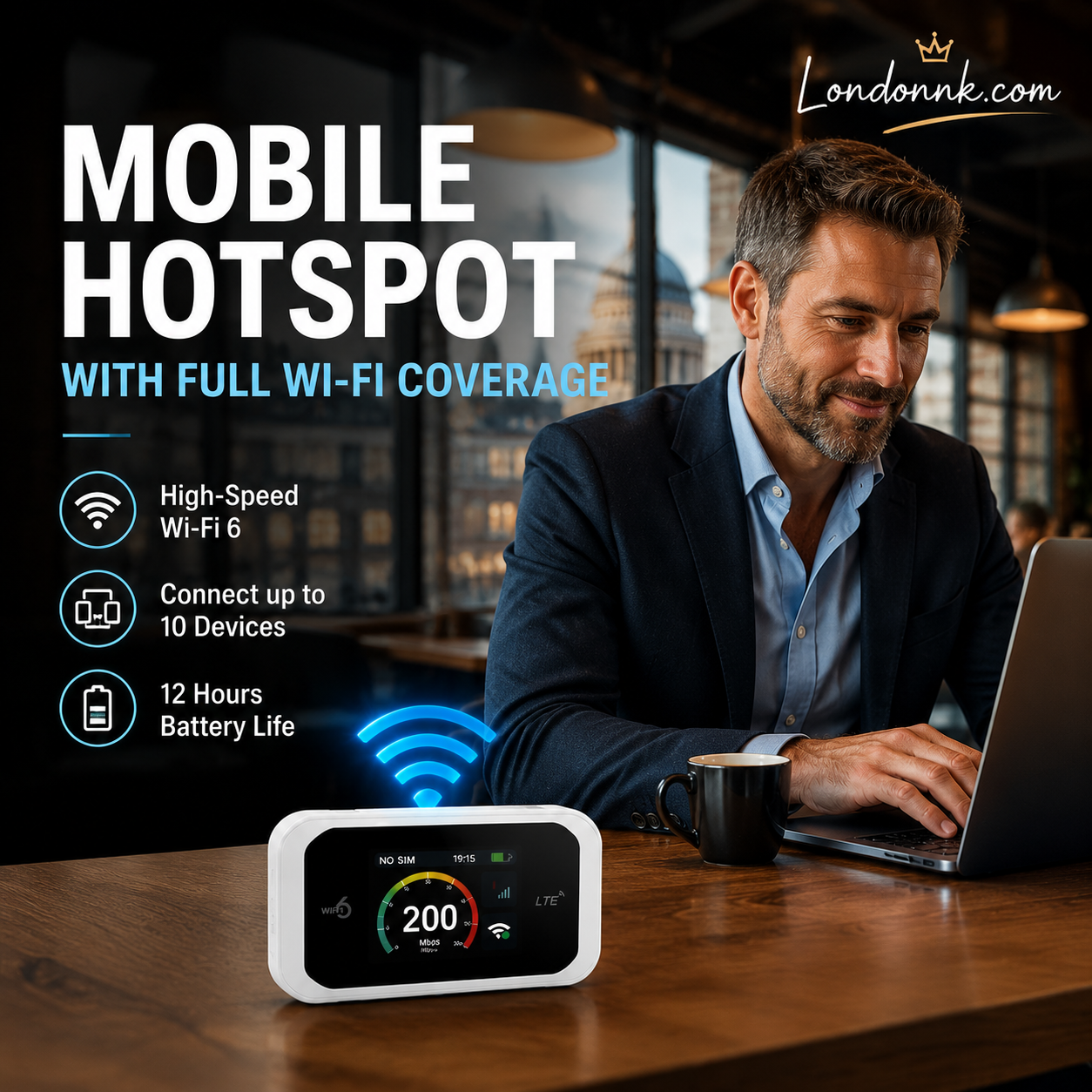 2026 HOT SALE50K+ SOLD! 50% OFF! Mobile Hotspot – Portable WiFi, full coverage anywhere. No contract, no setup. Stay connected on the go!
