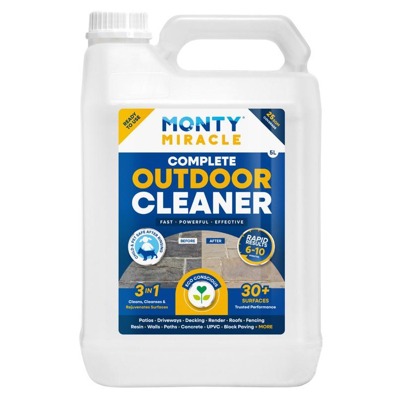 Stone & Brick Cleaner Spray: Dissolves Rust, Oil & Grime Instantly | Safe for Marble, Granite & Quartz | 500ml/1L