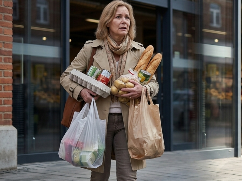 Before switching to the rolling tote bag