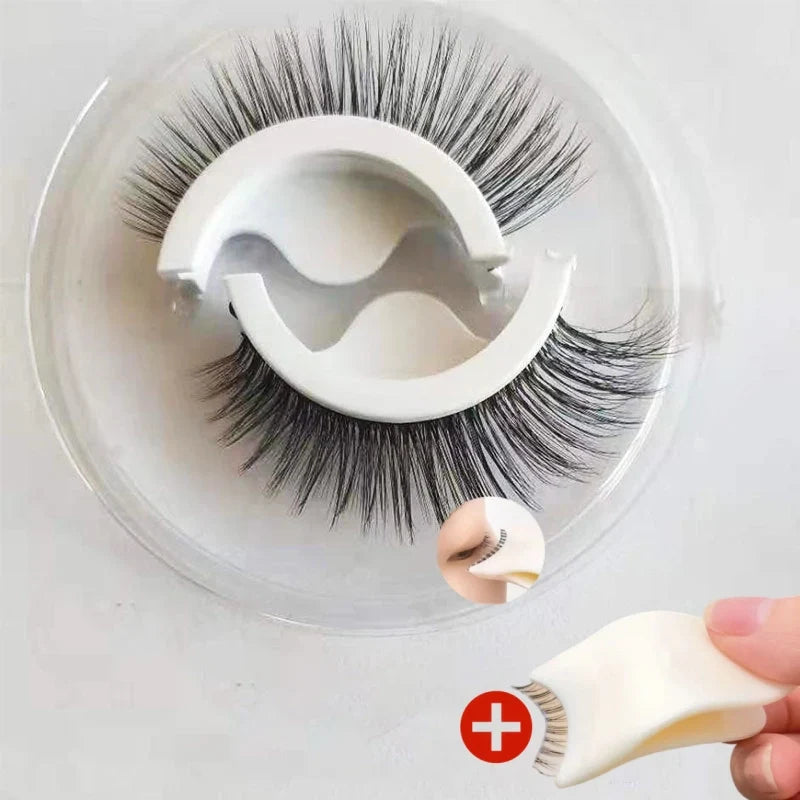 🥳2026 HOT SALE🥳💞50K+ SOLD!👁️✨Reusable Self‑Adhesive False Eyelashes – No glue needed, just press & go. Natural curl, reusable & easy to remove. A beauty game‑changer! 💕🌸
