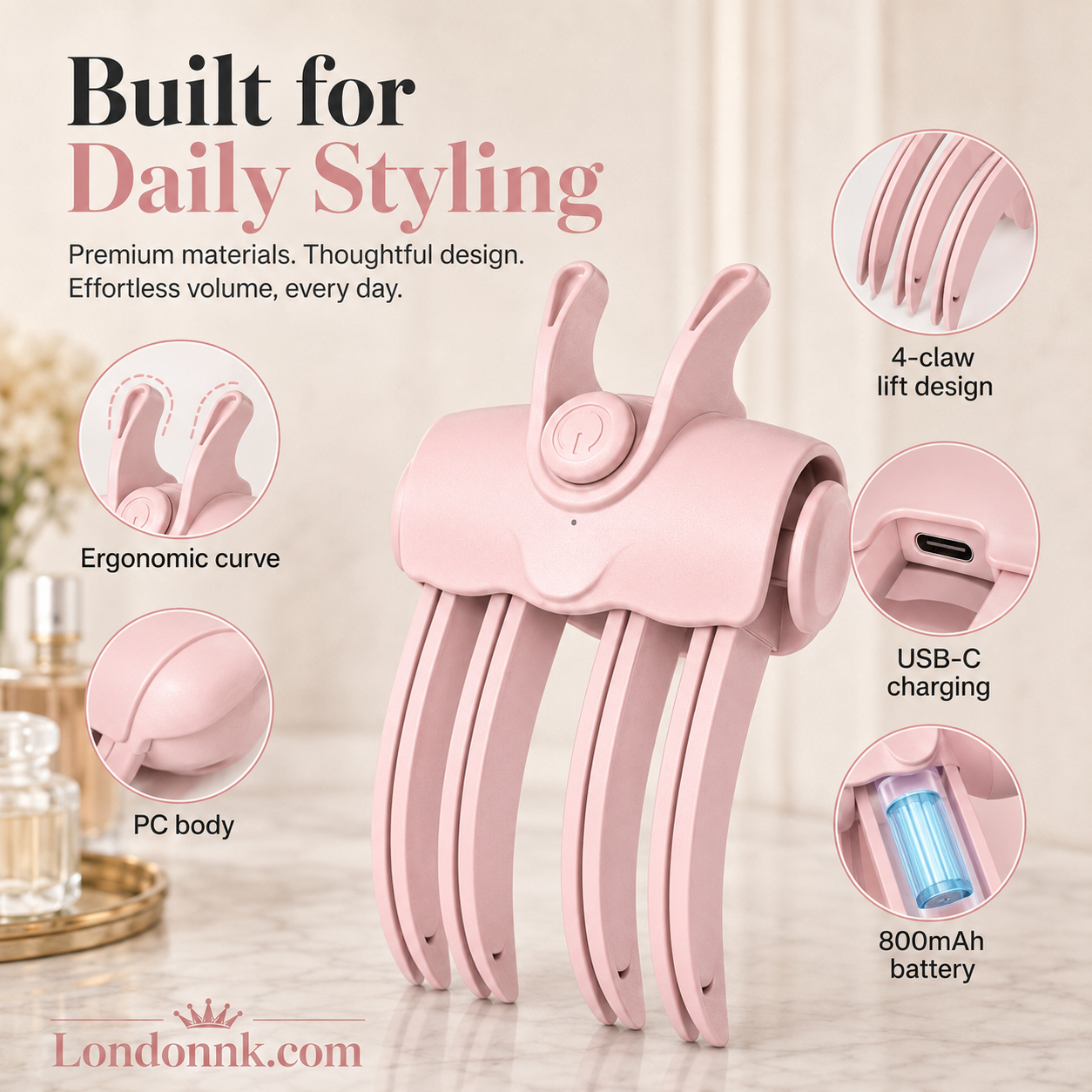 💥Surprise 60% Off！🔥Shape in 3 Seconds！👱‍♀️High Cranial Top Magic Tool！Volumizing Root Lift Clip