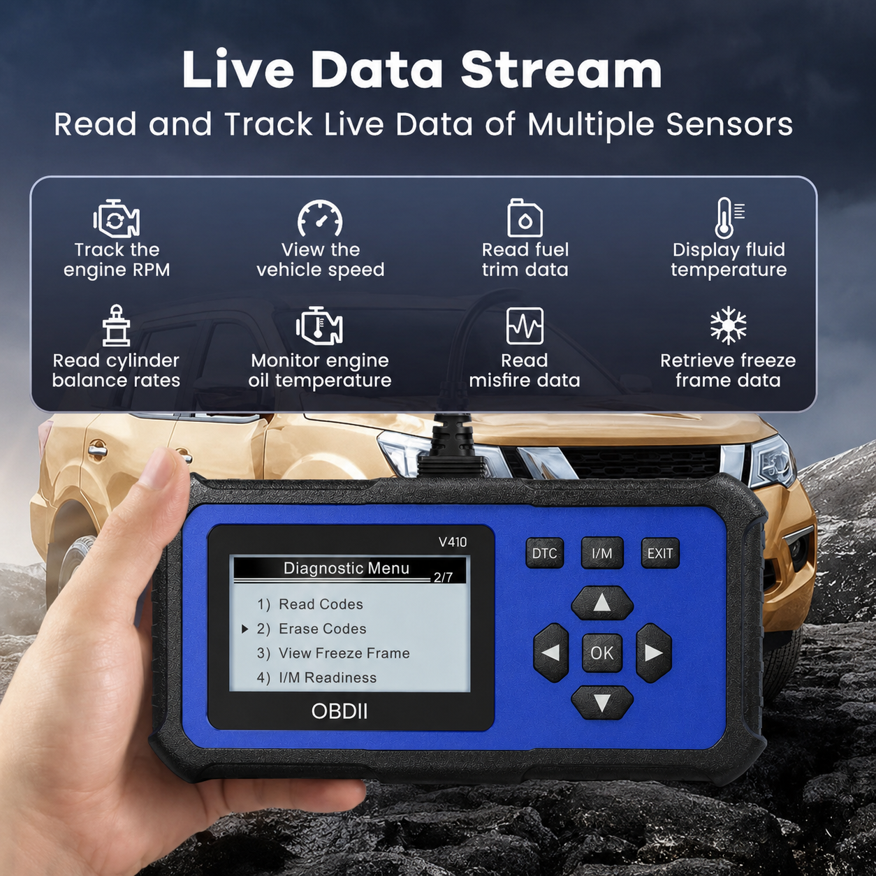 🔧🚗 49% off ⚡ Professional OBD2 scanner – Full diagnostics, one-click reset & 8 languages! Compatible with all vehicles from 1996 onwards 📊💡