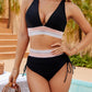💃Summer Sale 49% OFF💃 High Waisted Tummy Control Color Block Bikini Sets